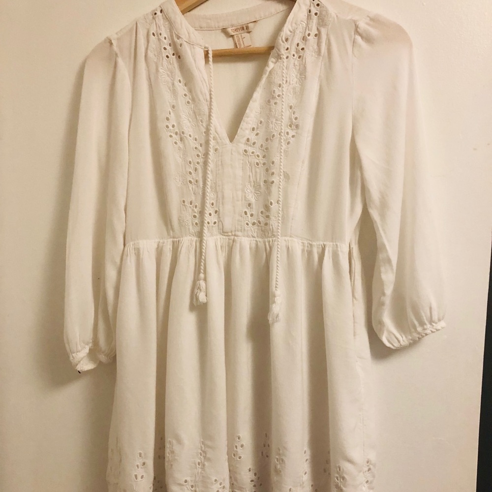 Sweet and Sensible White Dress